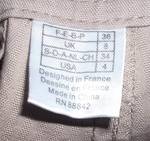 Нов елегантен панталон 7/8 с копчета FR36 pant-36-4-beige.JPG