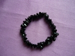 Ръчно изработена гривна от естествен черен обсидиан forgg_P1030796.JPG