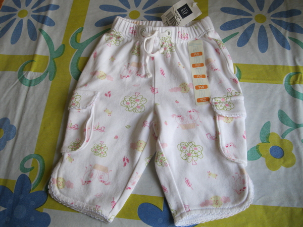 Бебешки гащички на ''Gap''бели с две джобчета за новородено-Продадени desiv1_Picture_061.jpg Big