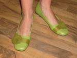Зелени обувки с цвете S6300302.JPG