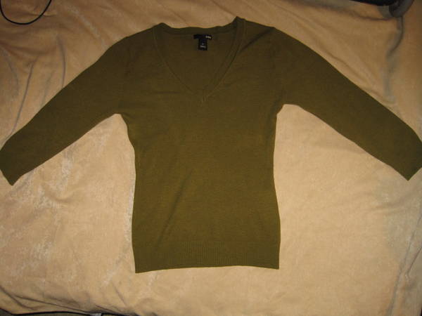 Тютюнево зелена блуза H&M- Намалена на 6 IMG_0605.JPG Big