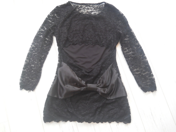 Черна дантелена рокля с панделка estella26_DSCN0419.JPG Big