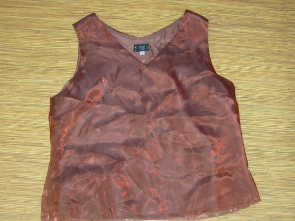ЕлЕгантна блуза без ръкав от сатен и органза S7007831.JPG Big