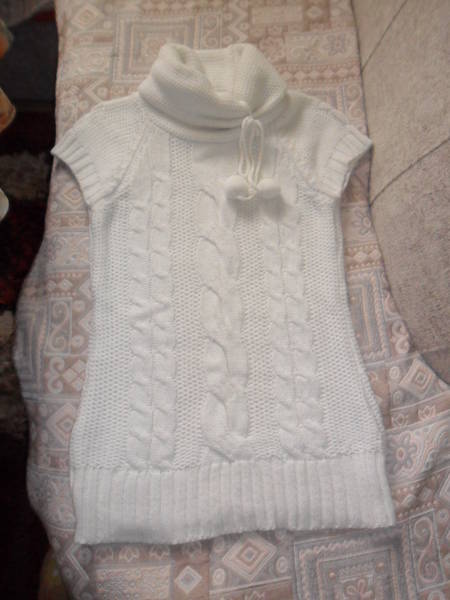 страхотна плетена мръсно-бяла туника с къс ръкав SAM_0992.JPG Big