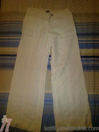 Бял ленен панталон L размер img_1_large28.jpg Big